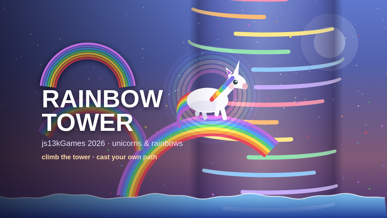 JS13K 2026: Rainbow Tower